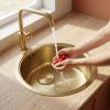 Pure.Sink Rondo Gold Round Sink – Under-mount, Under-counter, and Over-mount, 37 cm RD375-Gold